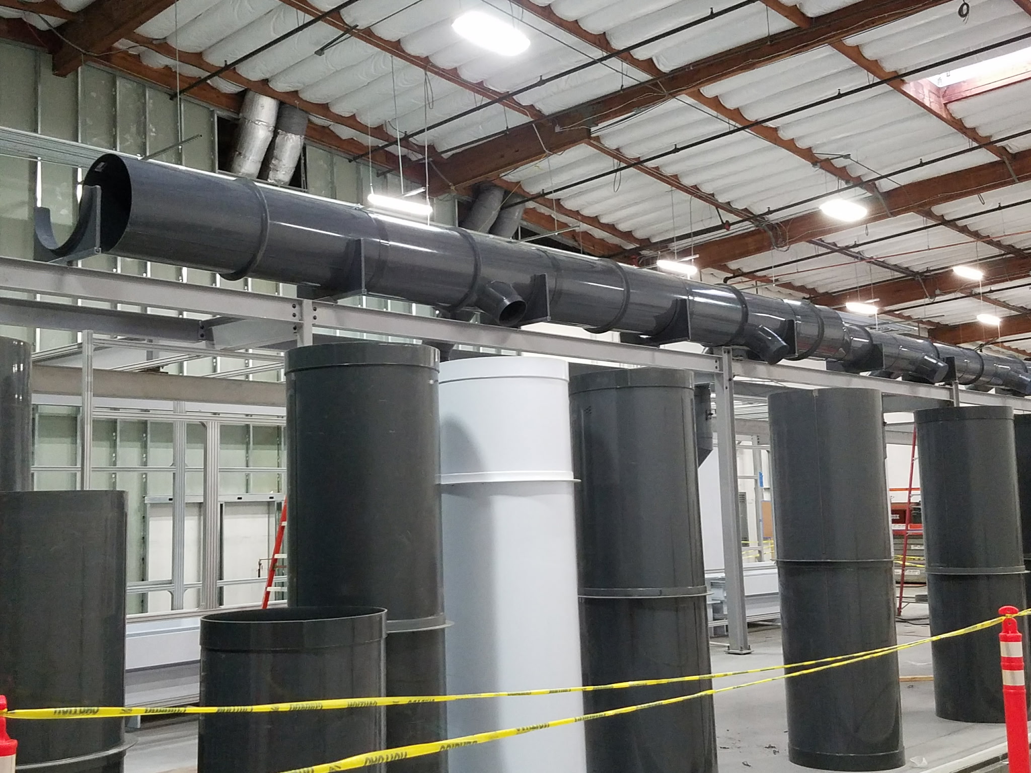 Fume hoods and ductwork installation